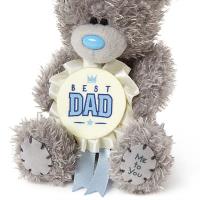 4" Best Dad Rosette Me To You Bear Extra Image 1 Preview